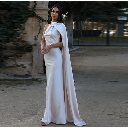 Vestido Largo Elegante sin Hombros para Mujer