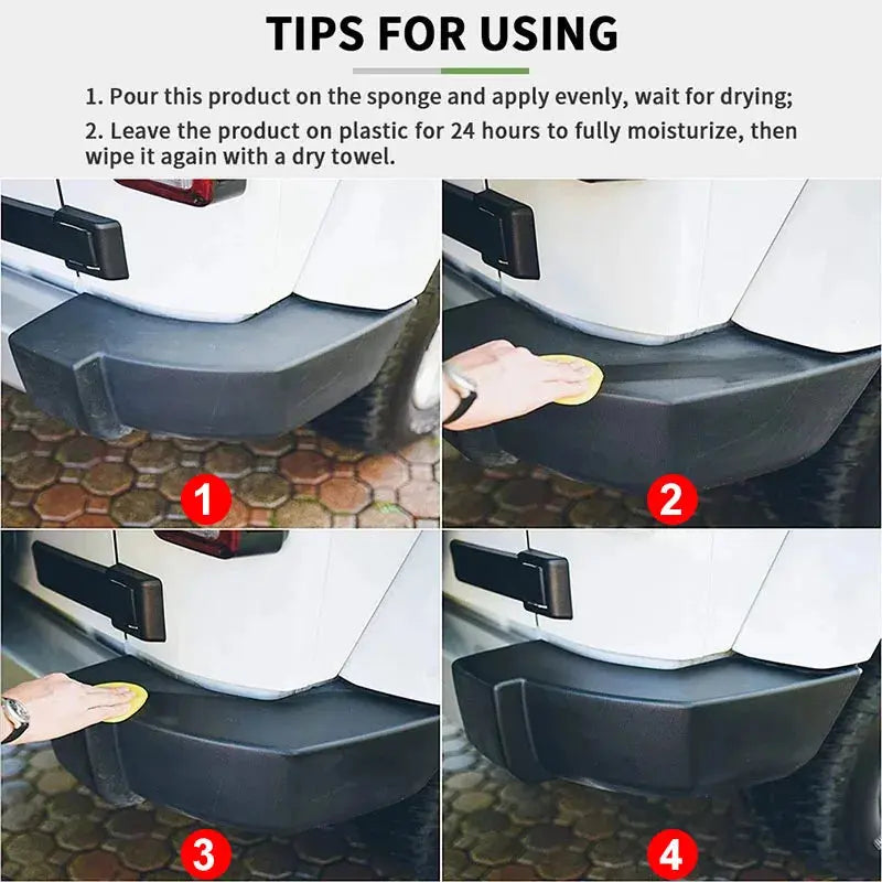 Restaurador de Plástico para Auto – Brillo Negro y Reparación de Interior - ¡Todo Chido!