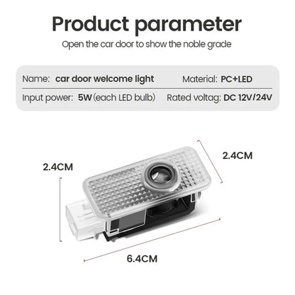 Luces de Bienvenida LED para Puerta – Proyector Decorativo Compatible con Audi - ¡Todo Chido!